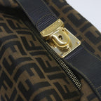 FENDI Zucca Canvas Vanity Cosmetic Pouch Black Brown60536