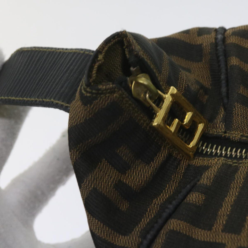 FENDI Zucca Canvas Vanity Cosmetic Pouch Black Brown60536