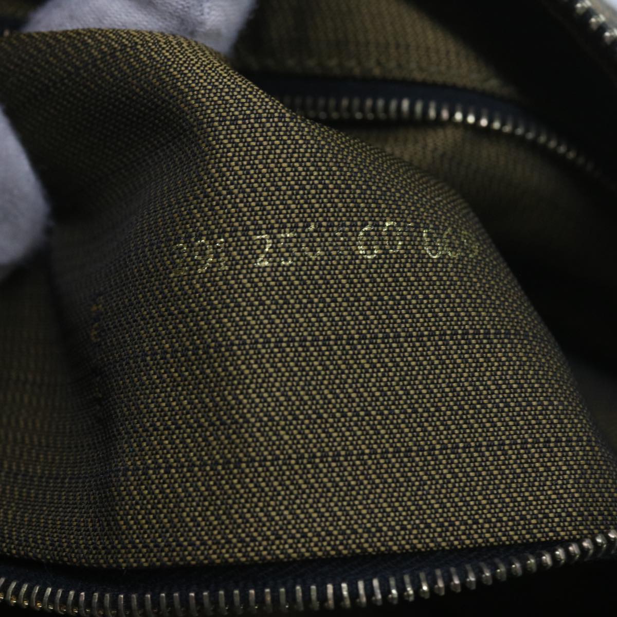 FENDI Zucca Canvas Vanity Cosmetic Pouch Black Brown60536