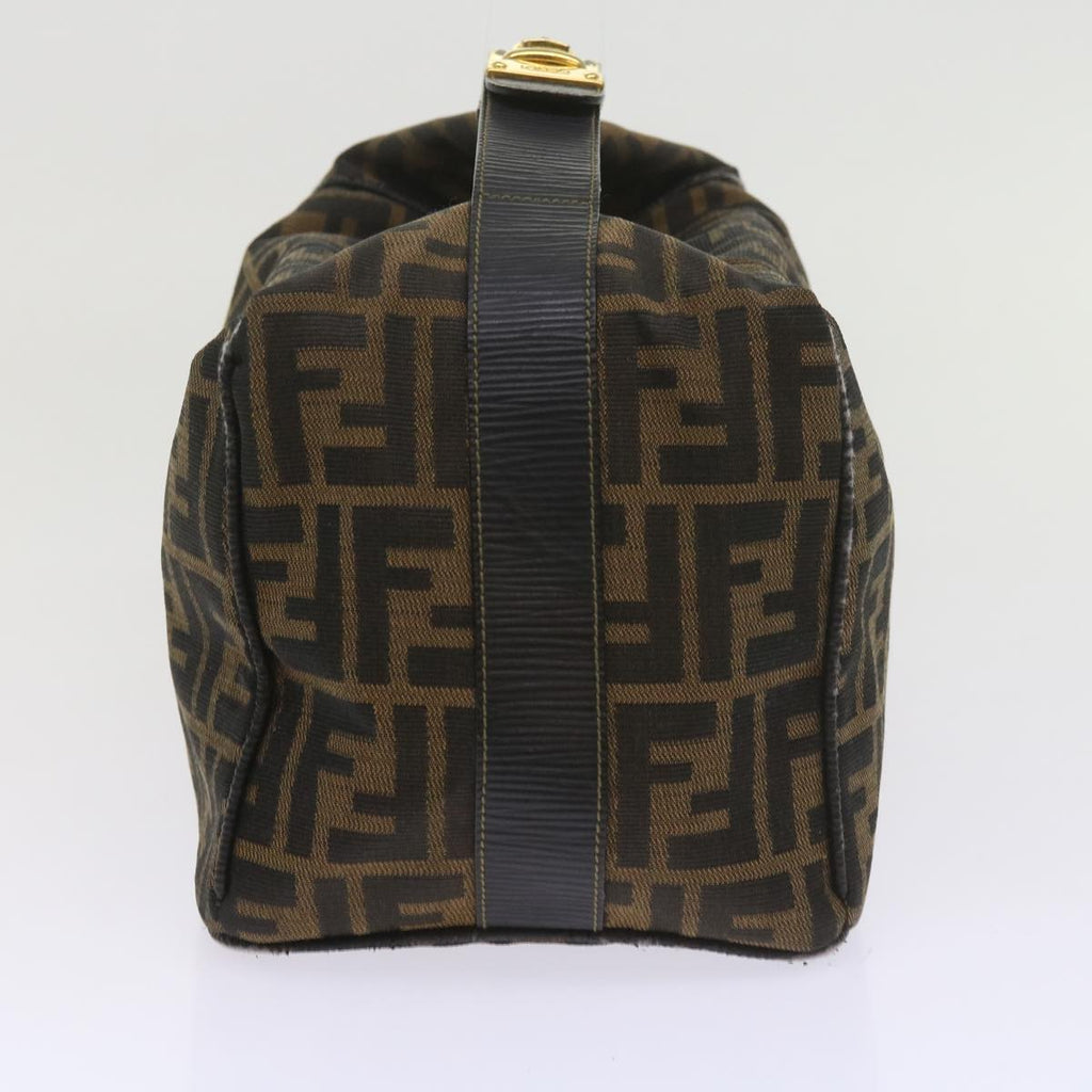FENDI Zucca Canvas Vanity Cosmetic Pouch Black Brown60536