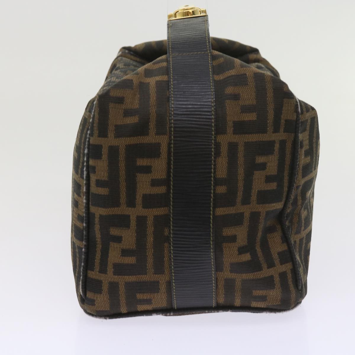 FENDI Zucca Canvas Vanity Cosmetic Pouch Black Brown60536