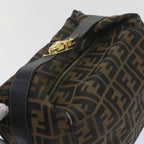 FENDI Zucca Canvas Vanity Cosmetic Pouch Black Brown60536