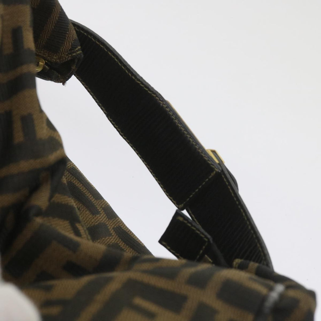 FENDI Zucca Canvas Vanity Cosmetic Pouch Black Brown60536