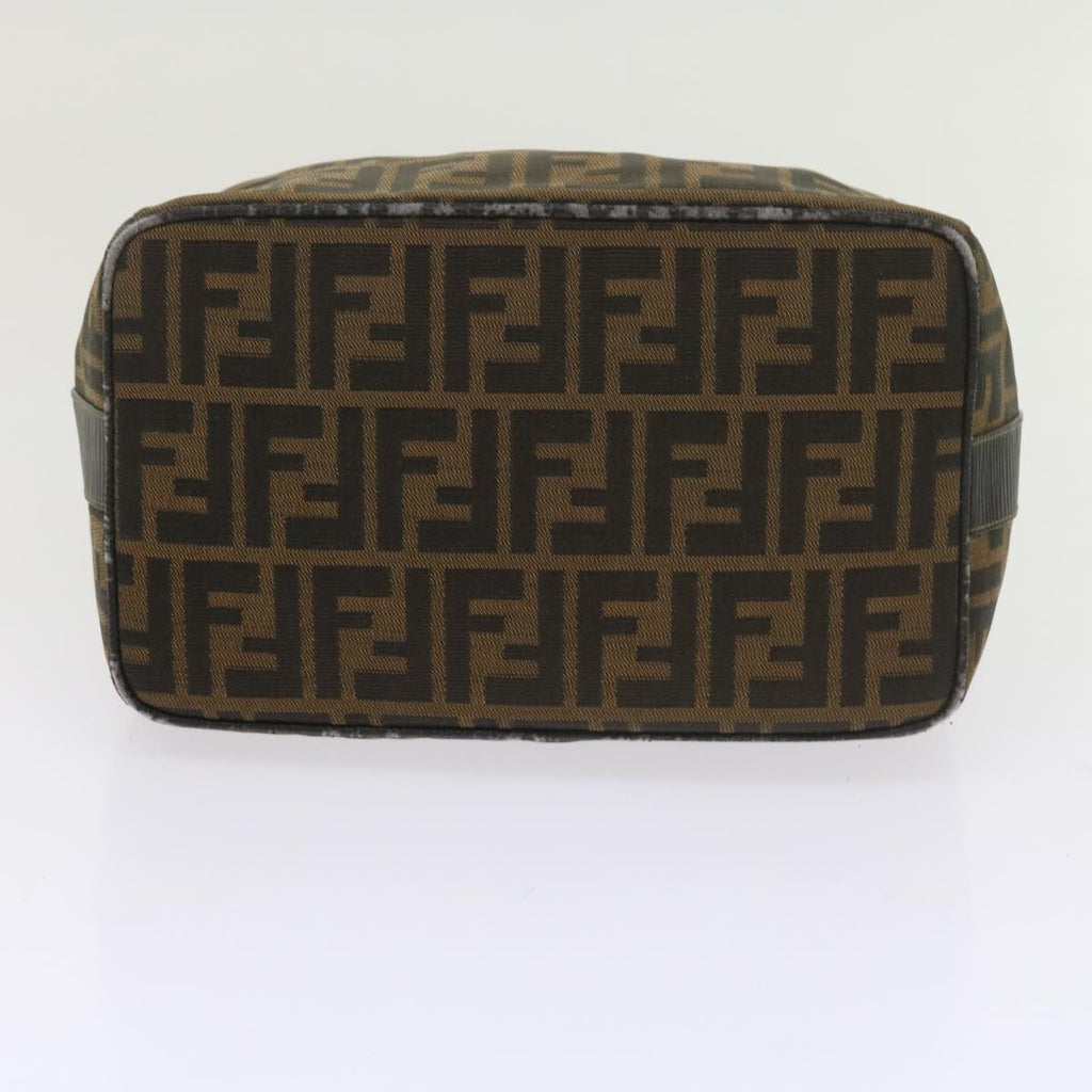 FENDI Zucca Canvas Vanity Cosmetic Pouch Black Brown60536