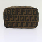 FENDI Zucca Canvas Vanity Cosmetic Pouch Black Brown60536