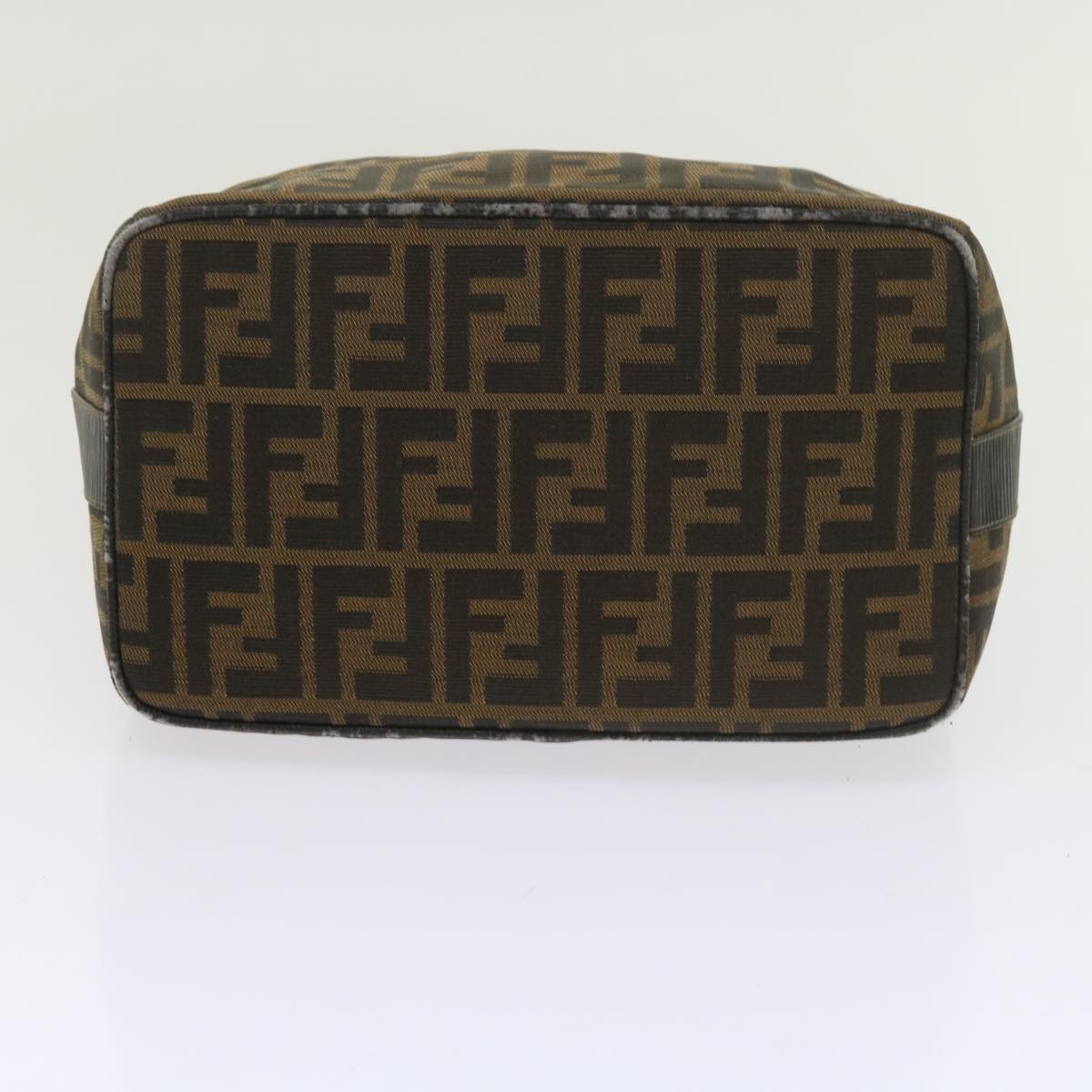 FENDI Zucca Canvas Vanity Cosmetic Pouch Black Brown60536