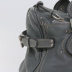 Chloe Paddington Shoulder Bag Leather Gray 60546