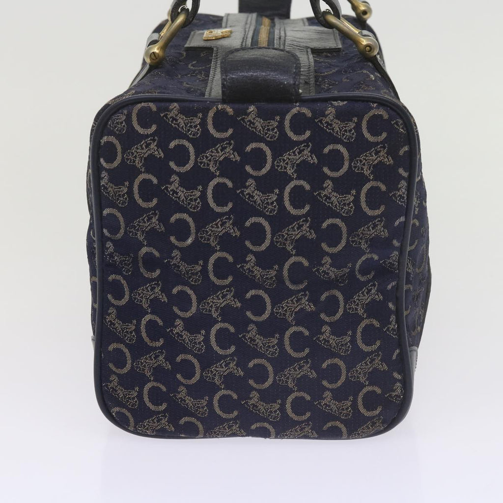 CELINE C Macadam Canvas Hand Bag Navy  60577