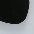 FENDI Zucchino Canvas Shoulder Bag Black60578