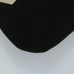 FENDI Zucchino Canvas Shoulder Bag Black60578