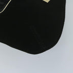 FENDI Zucchino Canvas Shoulder Bag Black60578