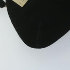 FENDI Zucchino Canvas Shoulder Bag Black60578