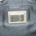 FENDI Zucchino Canvas Shoulder Bag Black60578