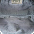 FENDI Zucchino Canvas Shoulder Bag Black60578
