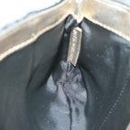 FENDI Zucchino Canvas Shoulder Bag Black60578