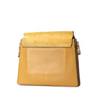 Chloe Faye Leather Suede Shoulder Bag Yellow
