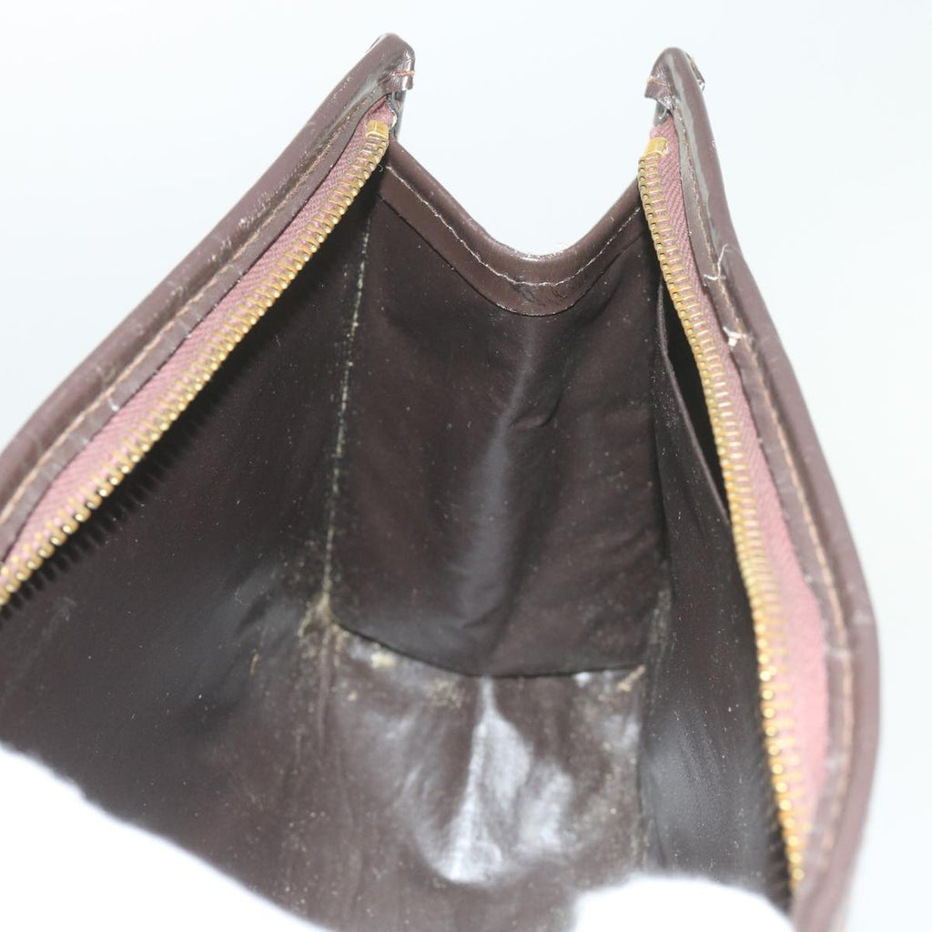 FENDI Zucca Canvas Clutch Bag Black Brown60602
