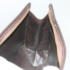FENDI Zucca Canvas Clutch Bag Black Brown60602