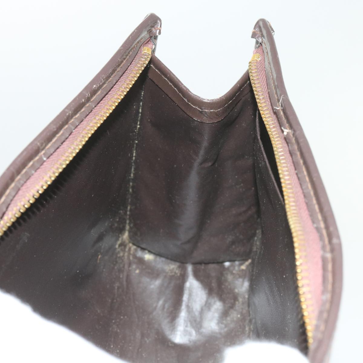 FENDI Zucca Canvas Clutch Bag Black Brown60602