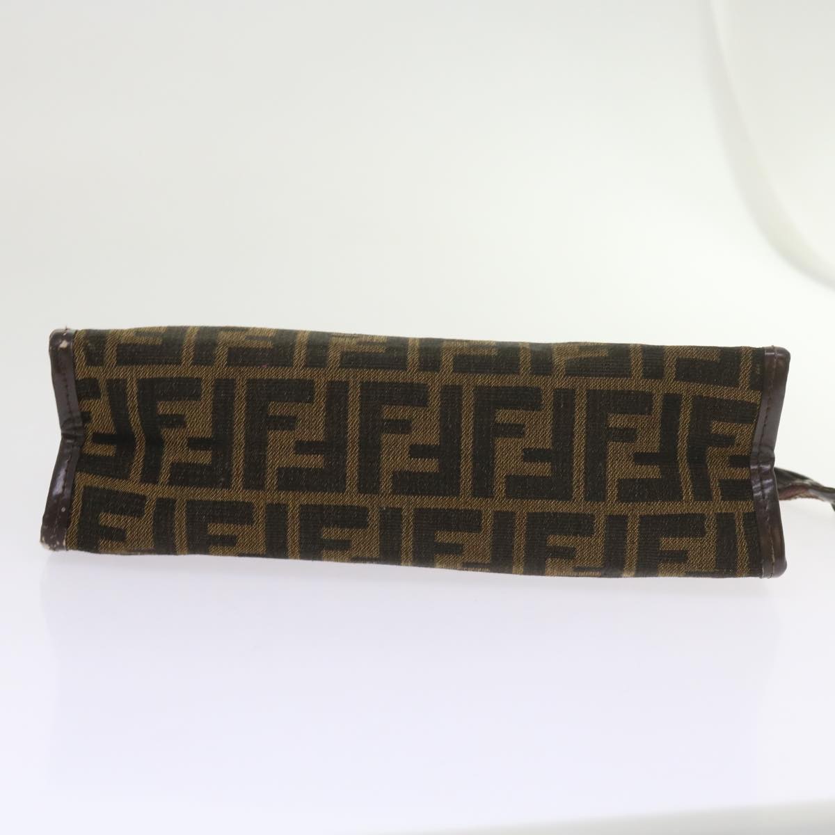 FENDI Zucca Canvas Clutch Bag Black Brown60602