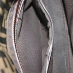 FENDI Zucca Canvas Mamma Baguette Shoulder Bag Black Brown60675