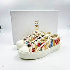 Dior Walk'n'Dior Floral Embroidery Low Top Sneakers Size36.5 TWS