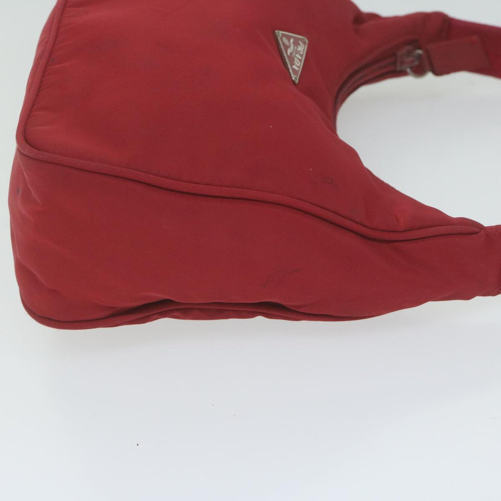 PRADA Hand Bag Nylon Red  60822