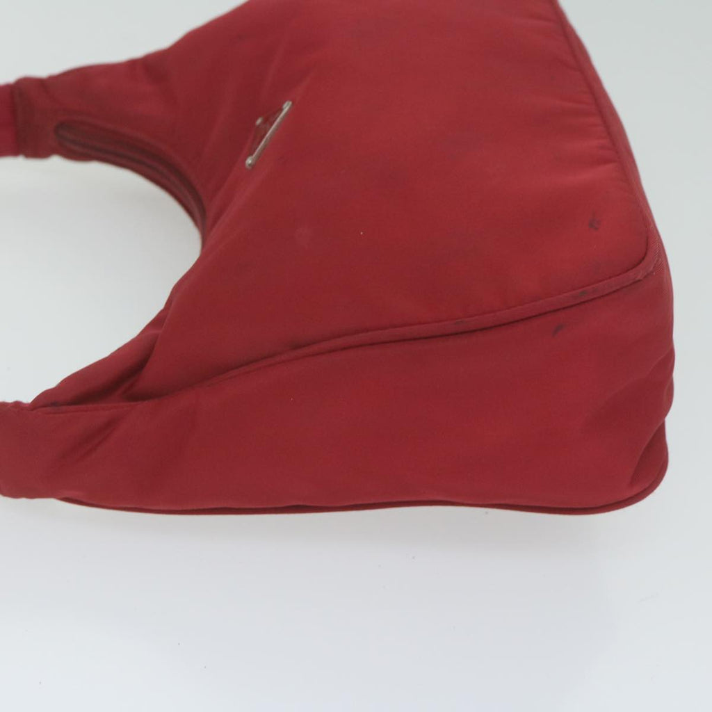 PRADA Hand Bag Nylon Red  60822