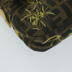 FENDI Zucca Canvas Mamma Baguette Shoulder Bag Brown Gold60871A