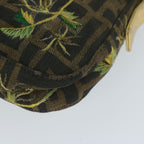 FENDI Zucca Canvas Mamma Baguette Shoulder Bag Brown Gold60871A