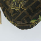 FENDI Zucca Canvas Mamma Baguette Shoulder Bag Brown Gold60871A