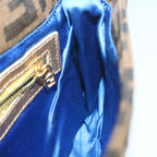 FENDI Zucca Canvas Mamma Baguette Shoulder Bag Brown Gold60871A