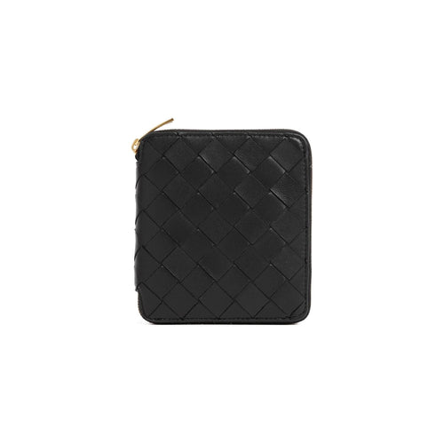 Bottega Veneta Women's Leather Wallet in Black | Size UNICA | 690572VCPP2