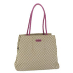 CELINE Macadam Canvas Tote Bag Beige  60918