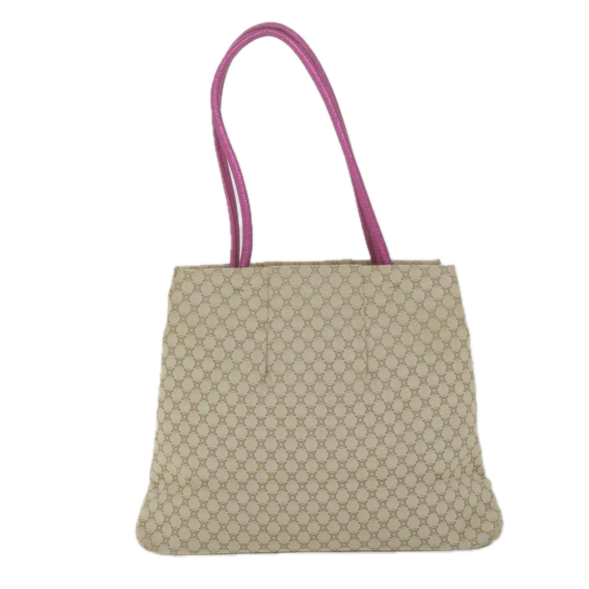 CELINE Macadam Canvas Tote Bag Beige  60918