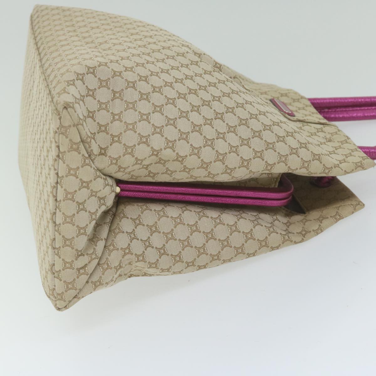 CELINE Macadam Canvas Tote Bag Beige  60918