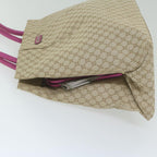 CELINE Macadam Canvas Tote Bag Beige  60918