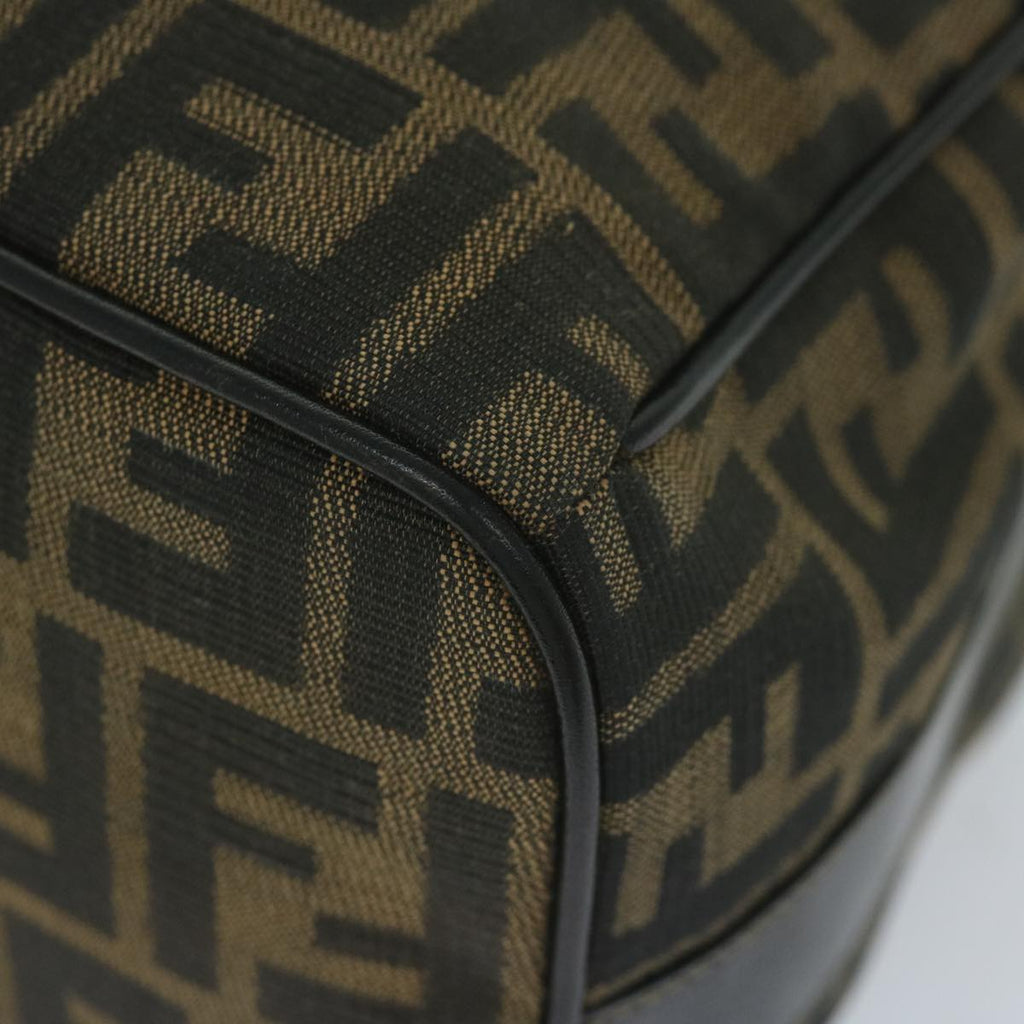 FENDI Zucca Canvas Vanity Cosmetic Pouch Black Brown 2111 26348 07860923