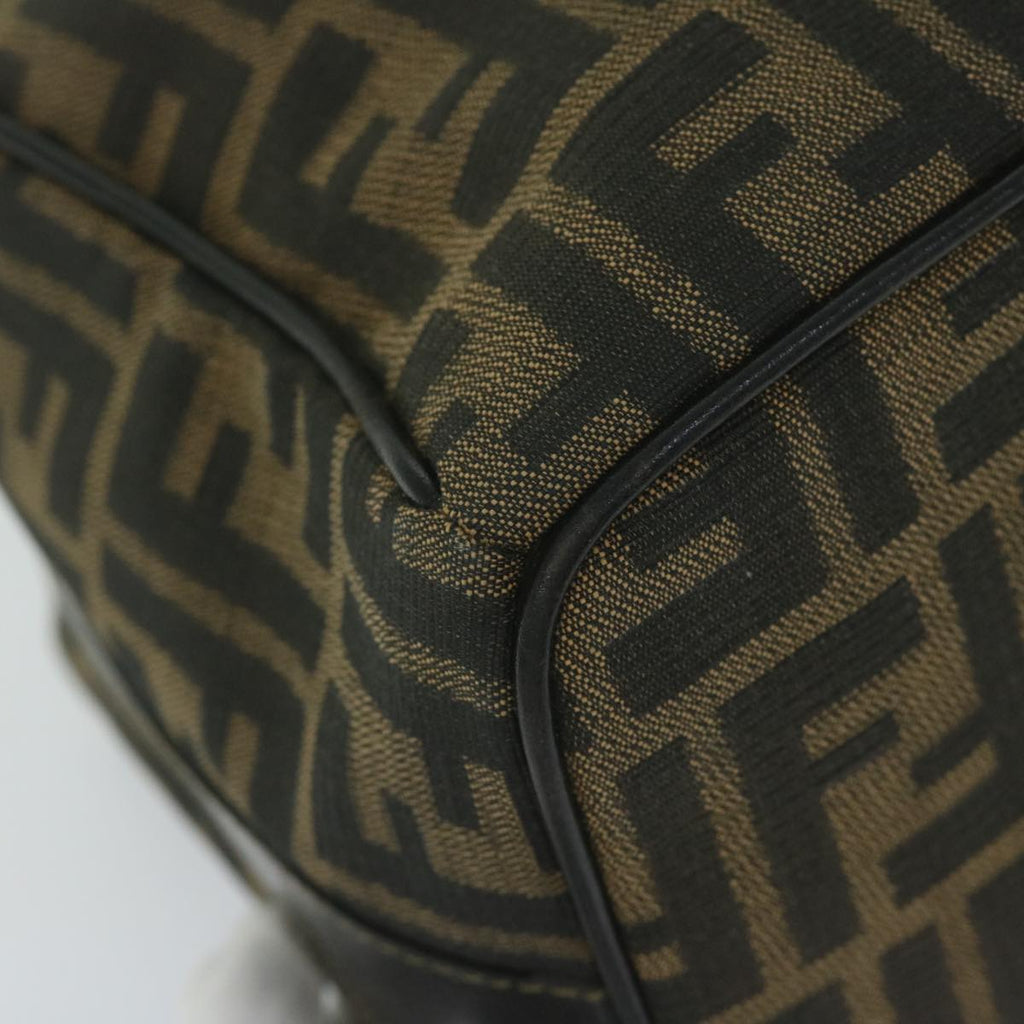 FENDI Zucca Canvas Vanity Cosmetic Pouch Black Brown 2111 26348 07860923