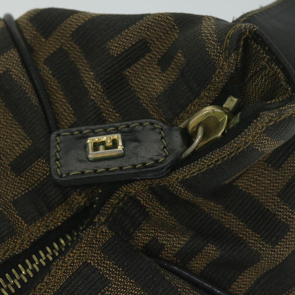 FENDI Zucca Canvas Vanity Cosmetic Pouch Black Brown 2111 26348 07860923