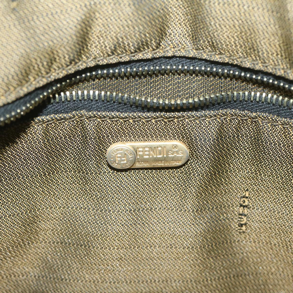 FENDI Zucca Canvas Vanity Cosmetic Pouch Black Brown 2111 26348 07860923