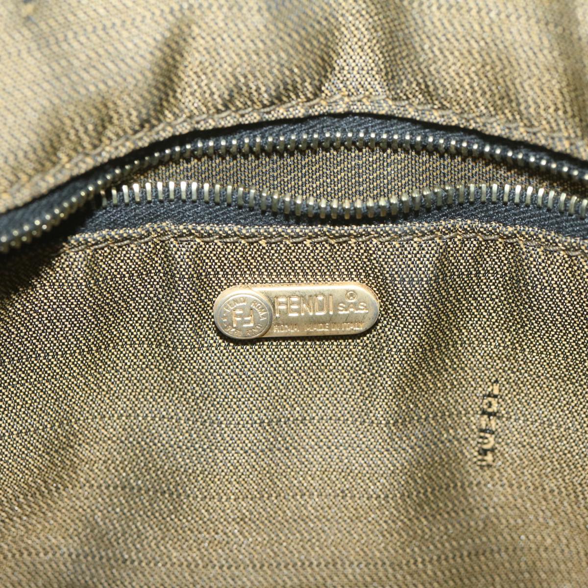 FENDI Zucca Canvas Vanity Cosmetic Pouch Black Brown 2111 26348 07860923