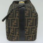 FENDI Zucca Canvas Vanity Cosmetic Pouch Black Brown 2111 26348 07860923