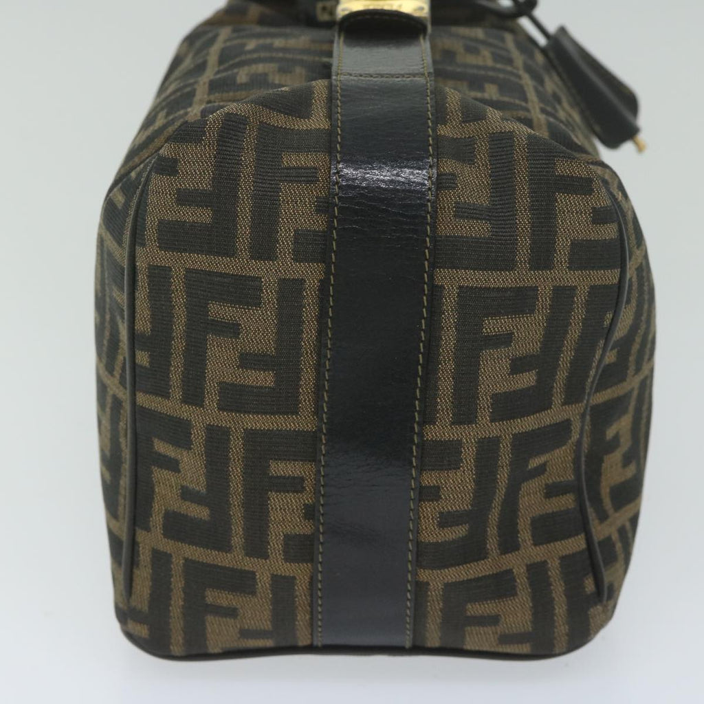 FENDI Zucca Canvas Vanity Cosmetic Pouch Black Brown 2111 26348 07860923