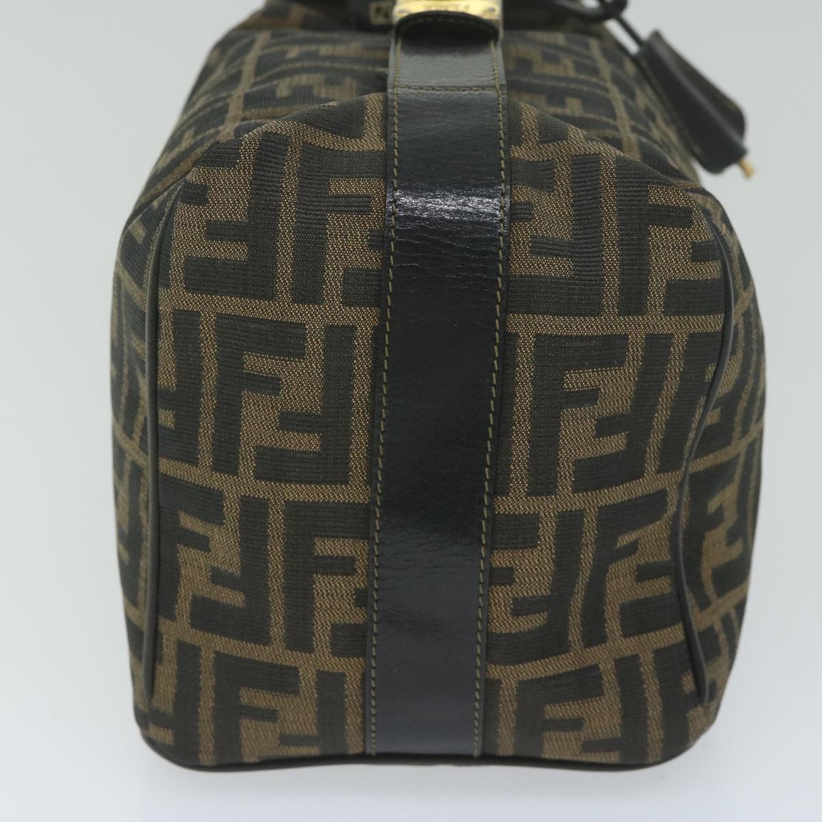 FENDI Zucca Canvas Vanity Cosmetic Pouch Black Brown 2111 26348 07860923