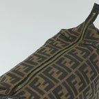 FENDI Zucca Canvas Vanity Cosmetic Pouch Black Brown 2111 26348 07860923