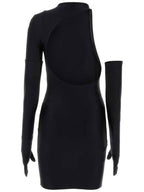 Balenciaga one shoulder dress WITH gloves 746152 TNV431000 B0010431857