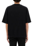 Burberry Equestrian Knight Patch Cotton Short Sleeve T-Shirt Black