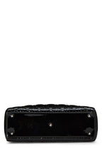 Dior,  Black Cannage Patent Leather Lady Dior Large, Black