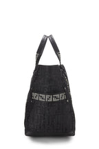 Fendi,  Black Zucca Nylon Tote, Black